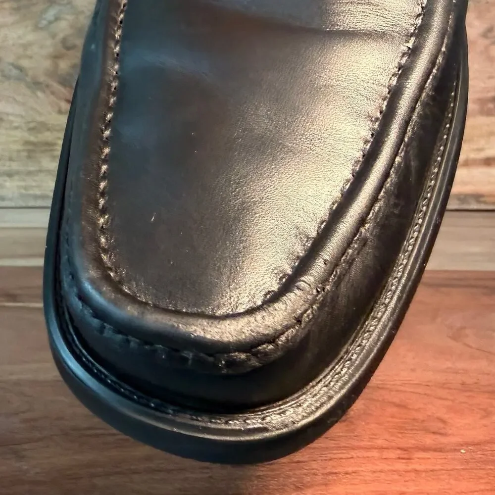 SALVATORE FERRAGAMO Men's US 9 - D Gancini Horsebit Master Black Leather Loafer
